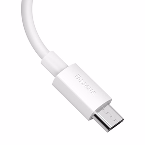 Baseus kabelis Simple Wisdom USB - microUSB 1,5 m 2,1A baltas 2 vnt.
