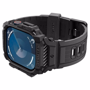 Spigen Rugged Armor case for Apple Watch Series 10 46 mm, black