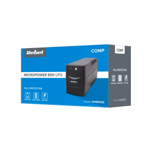 Rebel Micropower 800 rezervinio tipo UPS, 800 VA/480 W, 230 V, 50 Hz