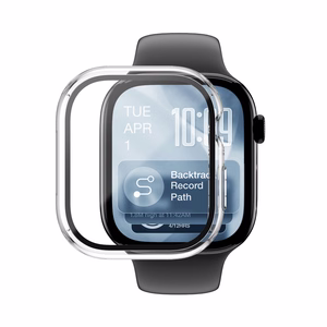 AmazingThing Radix grūdintas stiklas su dėklu Apple Watch Series 11 42mm - Skaidrus