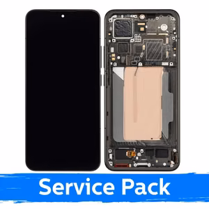 Ekranas skirtas Xiaomi 15 su rėmeliu / Black / (Service Pack)