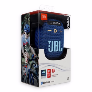 Belaidis garsiakalbis JBL Wind 3 su vairo laikikliu mėlynas
