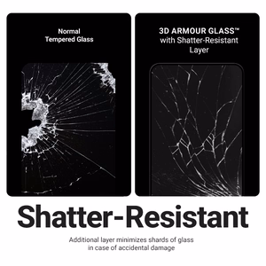 Crong 3D Armor Glass grūdintas apsauginis ekrano stiklas, skirtas iPhone 17e / 16e / 14 / 13 / 13 Pro, su montavimo rėmeliu