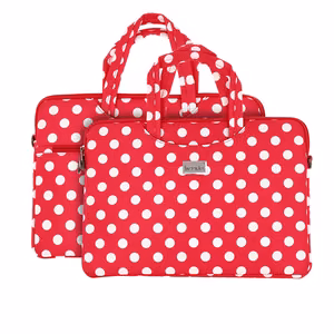 Wonder Briefcase Laptop 17 inches Red Polka-Dot