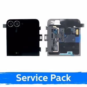LCD Display Compatible Samsung F961 Z Flip7 FE (OUTER) with Frame / Black / (Service Pack)