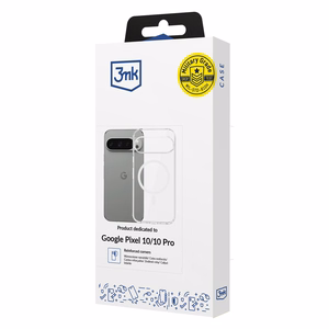 3mk Armor MagCase dėklas telefonui Google Pixel 10 / Google Pixel 10 Pro - permatomas