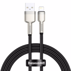 USB кабель для Lightning Baseus Cafule, 2.4A, 1м (чёрный)