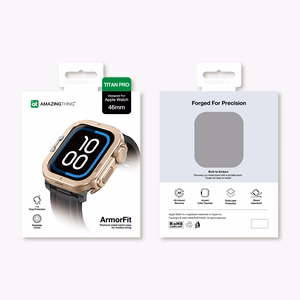 AmazingThing Titan Pro Metal Case for Apple Watch 11 46mm Aluminum - Gold