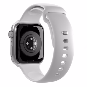 Силиконовый ремешок Puro Icon для Apple Watch 42 / 44 / 45 / 49 мм - белый (2 шт.)