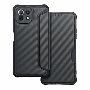 RAZOR knygos tipo dėklas telefonui Xiaomi Mi 11 Lite 5G / Mi 11 Lite LTE (4G) / Mi 11 Lite NE juodas