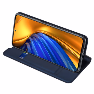 Чехол Dux Ducis Skin Pro Holster с откидной крышкой для Xiaomi Poco F4 5G синий
