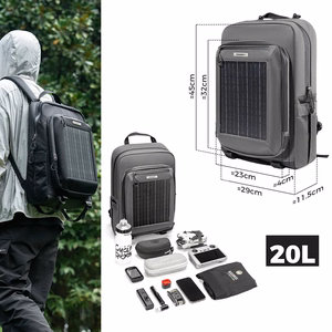 Rockbros H51 Cycling Backpack with Solar Panel - Black
