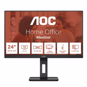 AOC E3 24E3QAF kompiuterio monitorius 61 cm (24") 1920 x 1080 pikseliai Juoda