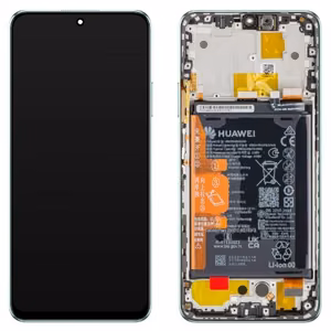 LCD ekranas, skirtas Huawei Nova Y90, su jutikliniu ekranu, rėmeliu ir baterija, žalias, originalus (service pack)