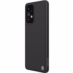 Nillkin Textured Case прочный усиленный чехол с гелевой рамкой и нейлоновой задней панелью для Samsung Galaxy A73 чёрный