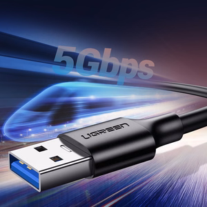 Ugreen US184 20882 кабель USB-A 3.0 / USB-C 3A 1м — чёрный