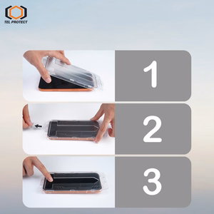 Tel Protect Dust-Free Easy Fit Full Glue 6D закаленное стекло для Samsung Galaxy A16/A17 4G/5G черное - 2 шт.
