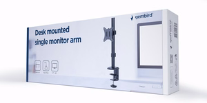 Gembird MA-D1-02 monitoriaus laikiklis arba stovas 81,3 cm (32") Stalas Juoda