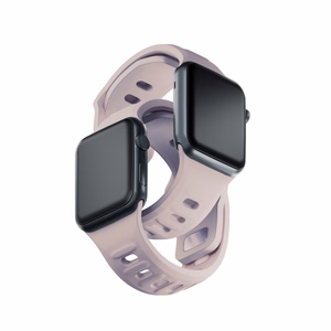 Силиконовый ремешок 3mk для Apple Watch, 38/40/41/42 mm, Latte, малый размер