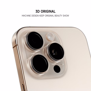 Apsauginis stiklas Tel Protect 3D Lens ant kameros Iphone 13/13 Mini juodas (2 lęšiai)