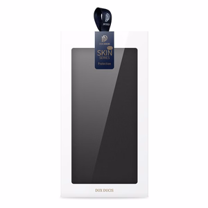 Dux Ducis Skin Pro dėklas telefonui Oppo Reno 8 su atverčiamu dangteliu, kortelių pinigine ir stovu, juodas