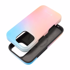 FORCELL F-PROTECT Mirage, militarinio kritimo testuotas dėklas telefonui, MagSafe suderinamas IPHONE 15 PRO rožinis mėlynas