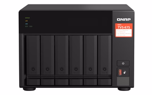 QNAP TVS-675 NAS Tower ZhaoXin KaiXian KX-6000 KX-U6580 8 GB DDR4 0 TB QuTS hero черный