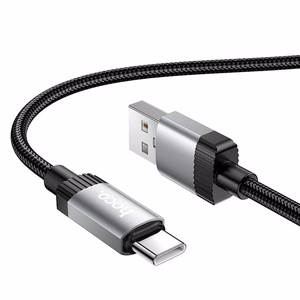 Кабель USB A to USB C Hoco 3A 1 m X117 черный