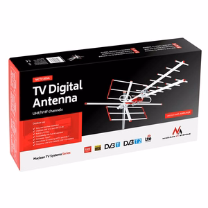 Maclean MCTV-855A – television antenna, outdoor directional antenna, Full HD, DVB-T/T2 H.265 HEVC