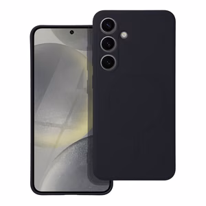 Case for Samsung A56 Silicone Mag Cover compatible with MagSafe black