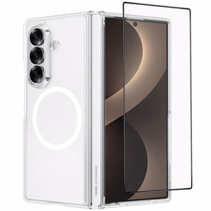 Benks Magnetic Crystal Grand Combo dėklas (C.K.JC.SA.00.0051), skirtas Samsung Galaxy Z Fold 8 Ultra (lanksto dėklas + priekinis dėklas + ekrano apsauga)