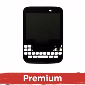 Ekranas skirtas Blackberry Q5 juodas su rėmeliu OEM