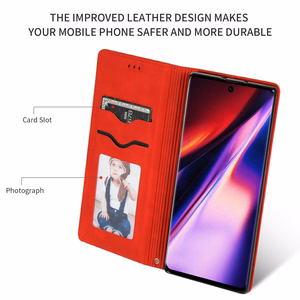 Чехол Business Style Xiaomi Redmi Note 13 Pro Plus 5G красный