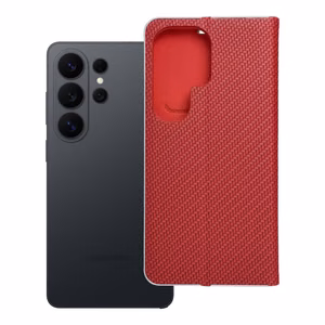 Чехол-книжка Samsung S26 ULTRA Luna Book Carbon красный