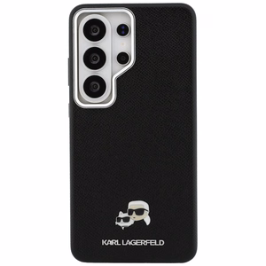 Karl Lagerfeld чехол Saffiano KC Metal Logo MagSafe Samsung Galaxy S26 Ultra черный