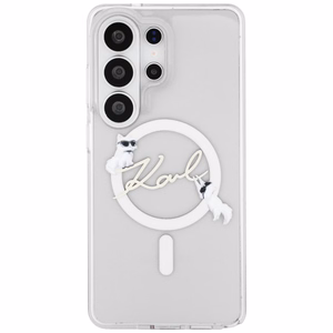 Karl Lagerfeld чехол IML KC Script MagSafe для Samsung Galaxy S26 Ultra прозрачный