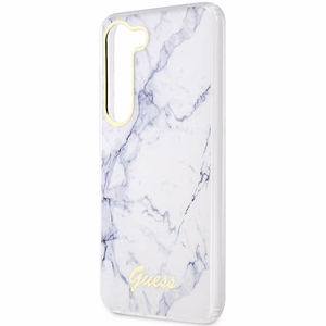 Guess GUHCS23SPCUMAH S23 S911 белый/белый жёсткий чехол Marble