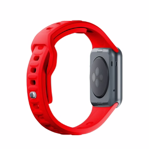 38/40/41/42 mm Red (small) - 3mk Silicone Watch Strap for Apple