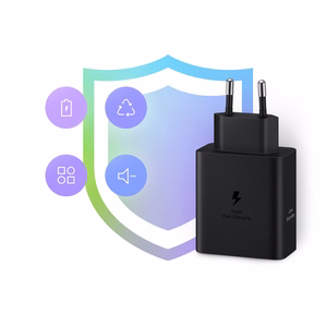 Samsung Power Adapter Duo EP-T5020XBEGEU sieninis įkroviklis 2x USB-C 50W – juodas