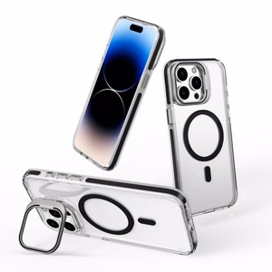 Чехол для Samsung S26 Ultra Lens Mag Cover совместимый с MagSafe чёрный