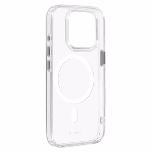 Liavec Blizgus Magnetinis Skaidrus dėklas telefonui Iphone 15 Pro Max balta
