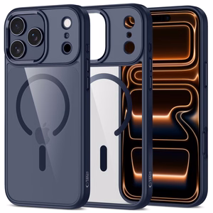 Tech-Protect MagMat MagSafe dėklas telefonui iPhone 17 Pro - skaidrus tamsiai mėlynas