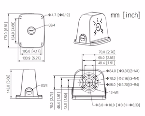 Dahua PFA6330X dual-camera junction box