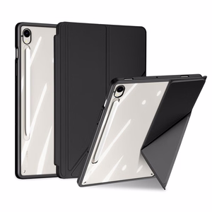 Dux Ducis Magi dėklas su styliaus laikikliu planšetiniam kompiuteriui Samsung Galaxy Tab S10 FE/S9/S9 FE - juodas