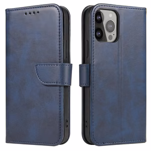 Magnet Case для Samsung Galaxy S23 Ultra чехол с флип-кошельком и подставкой синий