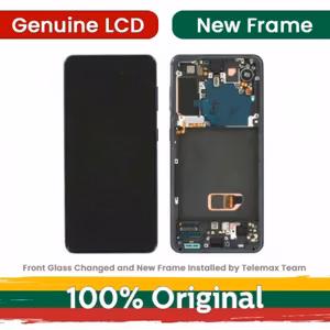 LCD ekranas suderinamas su Samsung G991 S21 su rėmeliu / Phantom Pink / (Atnaujintas: Telemax)
