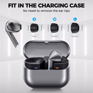 Tech-Protect Ear Tips for Samsung Galaxy Buds 3 Pro in sizes S / M / L - black (3 pcs.)