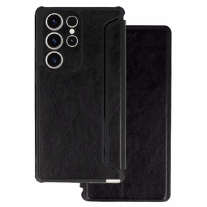 Кожаный чехол-книжка Razor для Xiaomi Redmi Note 11 Pro/Note 11 Pro 5G чёрный