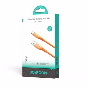 Joyroom S-A59 Vibrant Series 3A кабель USB-A — USB-C 1.2м оранжевый