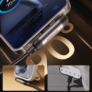 Joyroom S-A56 EnjoyX Series 90° Кабель USB-A - USB-C 3A 1.2м - чёрный